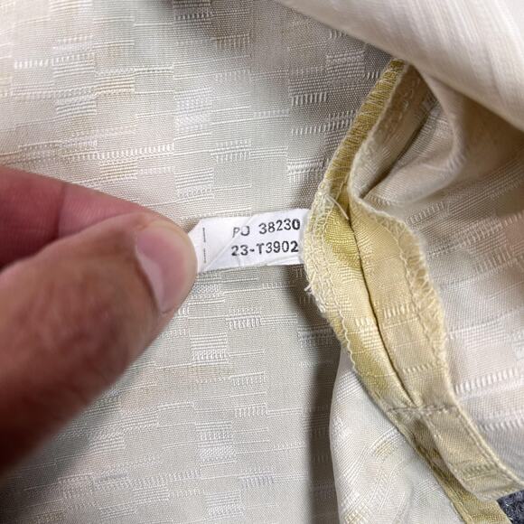 Tommy Bahama Shirt Mens Large Beige Silk Floral Hawaiian Button‎ Up Camp Casual - Picture 5 of 7